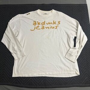 Akademiks Jeans Y2K Mens Vintage 90s White Long sleeve Size 3XL